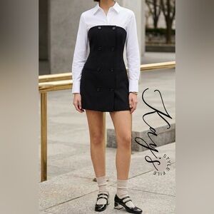 FRENCH CONNECTION NWT Strapless Blazer Mini Dress